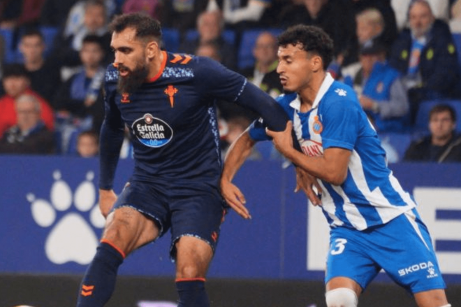 Borja Iglesias ante el Espanyol (Foto: LaLiga).