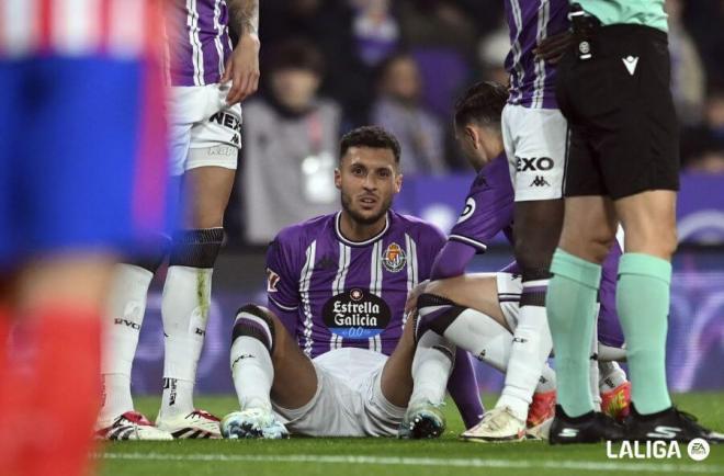 Amallah, lesionado ante el Atleti.