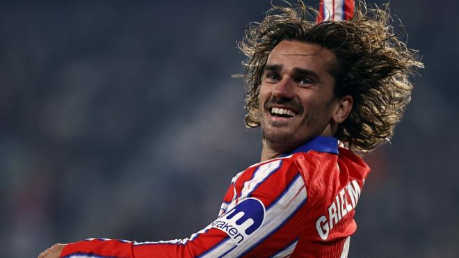 Antoine Griezmann celebra su gol con el Atlético de Madrid (Cordon Press)