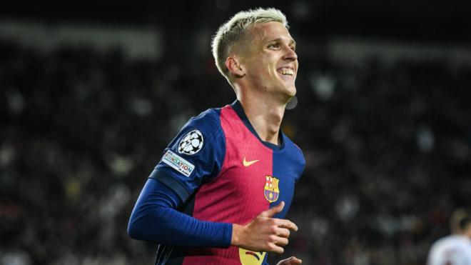 Dani Olmo en un partido con el FC Barcelona (Cordon Press)