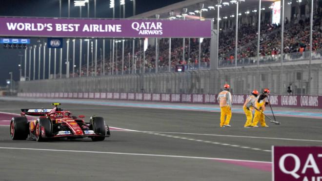 Carlos Sainz, pilotando en el GP de Qatar (Cordon Press)