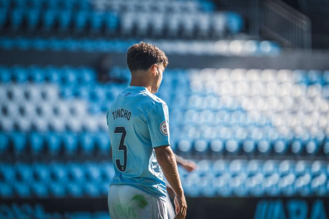 Tincho Conde ante el Zamora (Foto: RC Celta).