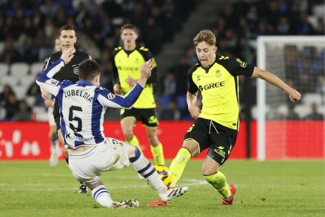 Jesús Rodríguez, contra la Real Sociedad (Foto: Cordonpress)