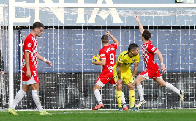 Krejci celebra su gol en el Villarreal-Girona (Foto: LaLiga).