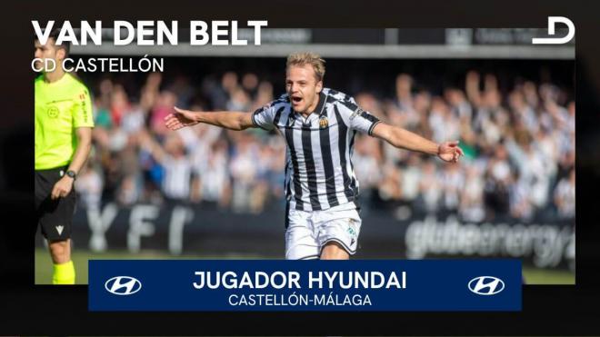 El centrocampista Van den Belt es nuestro Jugador Hyundai.