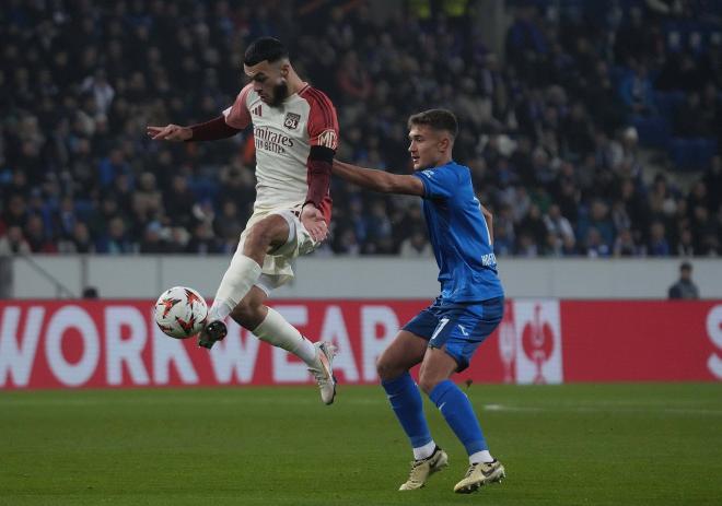 Mikautadze, en un partido del Olympique de Lyon (FOTO: Cordón Press).