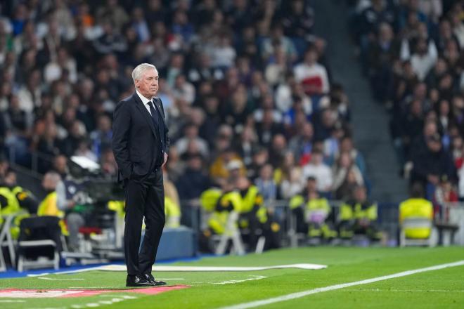 Carlo Ancelotti en el Real Madrid - Getafe (Foto: Europa Press)