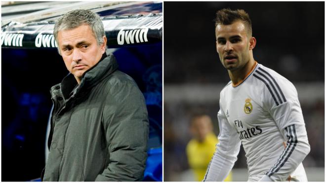 Jesé Rodríguez y Mourinho en un partido con el Real Madrid (Cordon Press)