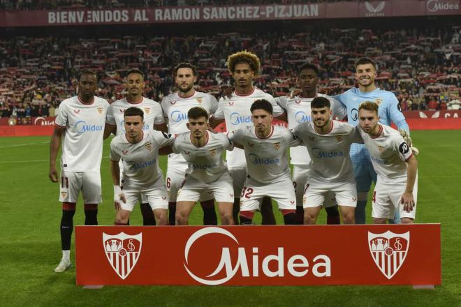 El once del Sevilla FC ante Osasuna (Foto: Kiko Hurtado).