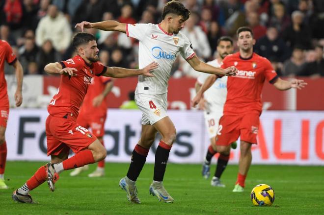 Kike Salas, en el Sevilla-Osasuna (Foto: Kiko Hurtado).