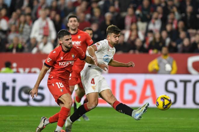 Kike Salas, en el Sevilla-Osasuna (Foto: Kiko Hurtado).