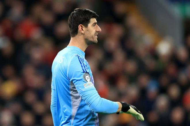 Thibaut Courtois en un partido del Real Madrid (Foto: Cordon Press)