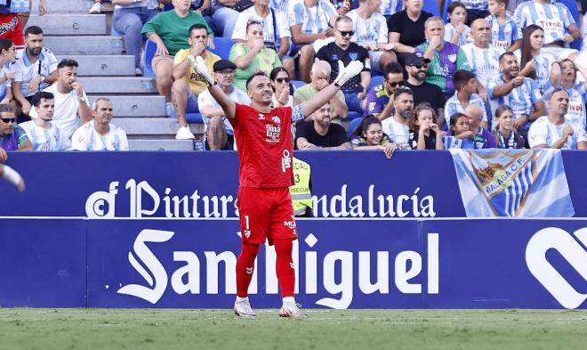 Alfonso Herrero, en un partido en La Rosaleda. (Foto: MCF)