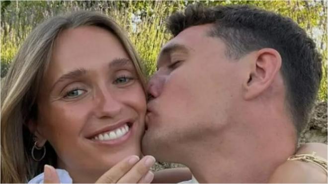 Andreas Christensen, junto a su pareja (Instagram)