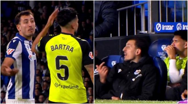 Mikel Oyarzabal y Marc Bartra en el Reale Arena. (Foto: El Día Después)