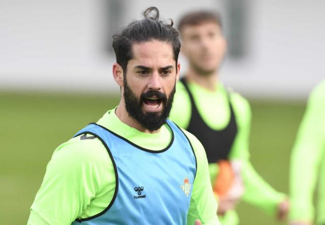 Isco Alarcón en un reciente entrenamiento (foto: Kiko Hurtado).