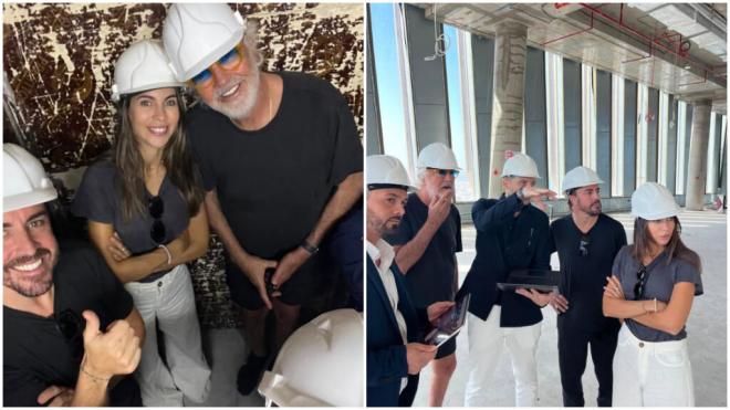 Fernando Alonso y Melissa Jiménez, juntos con Flavio Briatore (Foto: Instagram)