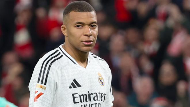 Kylian Mbappé en el Athletic Club - Real Madrid (Foto: EFE)