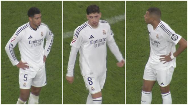 Los jugadores del Real Madrid tras el gol del Athletic (ElDesmarque)