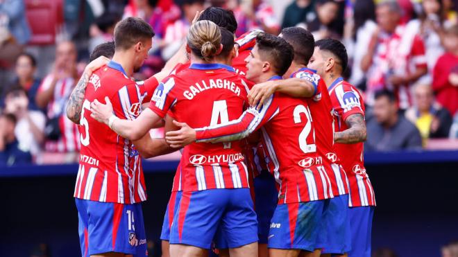 El Atlético de Madrid celebrando un gol (Europa Press)