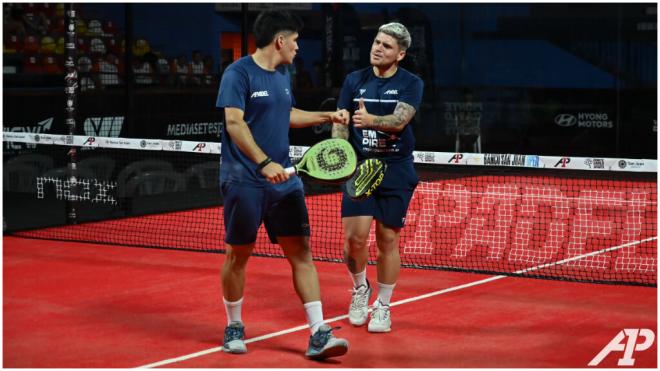 Chiostri y Sánchez superaron a Job y Martínez en el San Juan de A1 Padel (foto: A1 Padel Twitter)