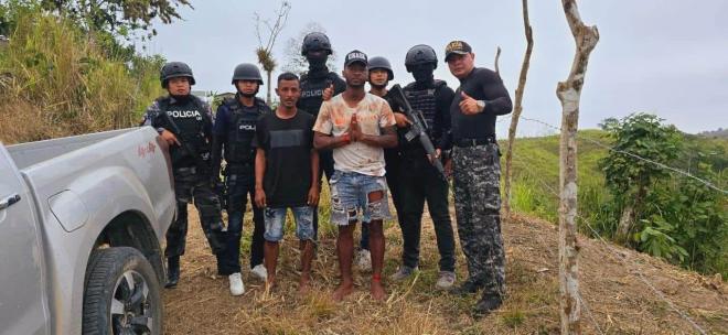 Rescate de Pedro Pablo Perlaza. (Foto: Policía ecuatoriana)