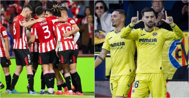 Athletic Club y Villarreal.