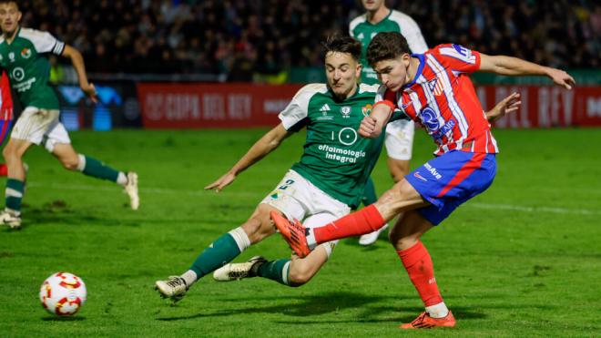 El gol de Julián Álvarez ante el Cacereño (Fuente: EFE)