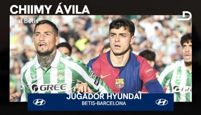 El Chimy Ávila en el Betis-Barcelona.