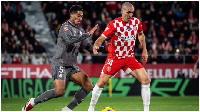 Jude Bellingham durante el partido ante el Girona