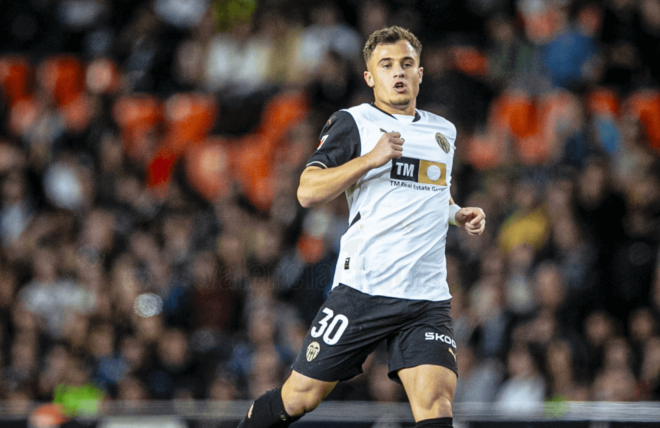 Germán Valera, ante el Rayo Vallecano (Foto: LALIGA).