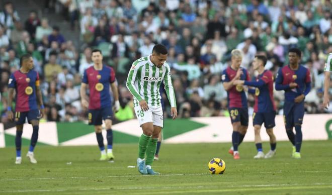 Vitor Roque, tras el gol del Barça (Foto: Kiko Hurtado).