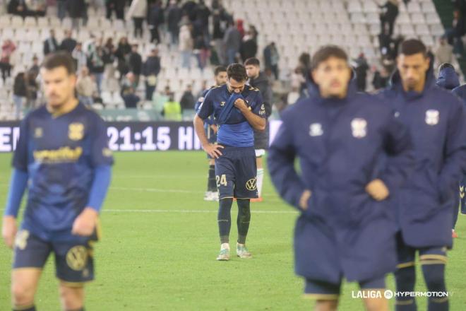 Josep Gayà llora con el CD Tenerife en Córdoba (Foto: LALIGA).