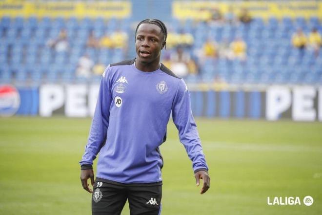 Amath Ndiaye, ante la UD Las Palmas.