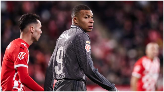 Kylian Mbappé durante el partido frente al Girona. (Fuente: Europa Press)