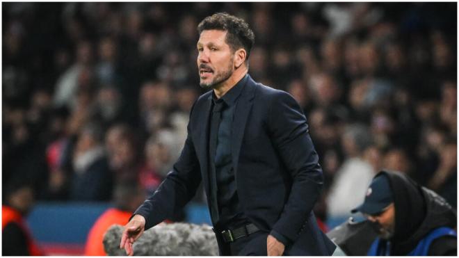 Simeone durante el partido Atlético de Madrid- Sevilla. (Fuente: Europa Press)