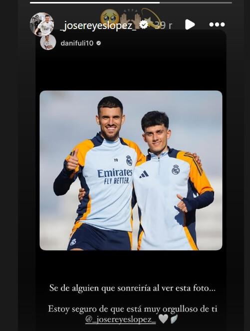 José Reyes comparte su fotografía junto a Dani Ceballos (Foto: @_josereyeslopez_ Instagram).