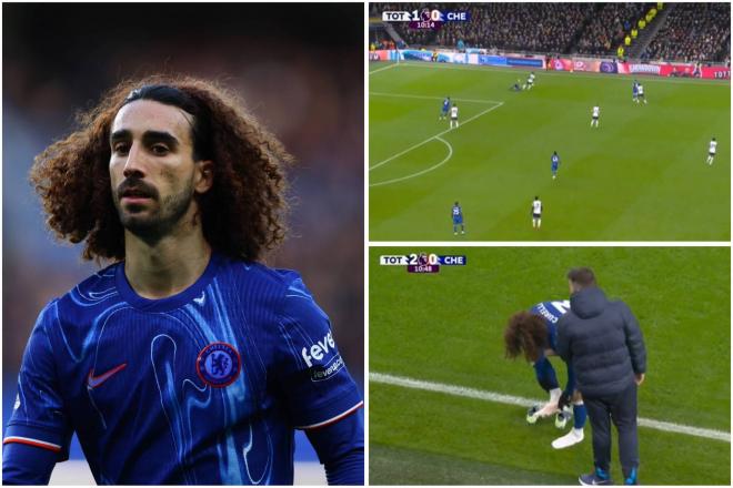 Marc Cucurella y sus dos resbalones en el Tottenham-Chelsea.