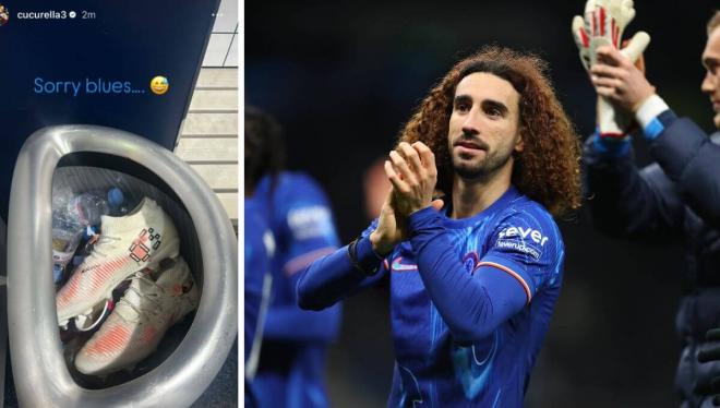 Cucurella tira sus botas a la basura tras los dos resbalones.