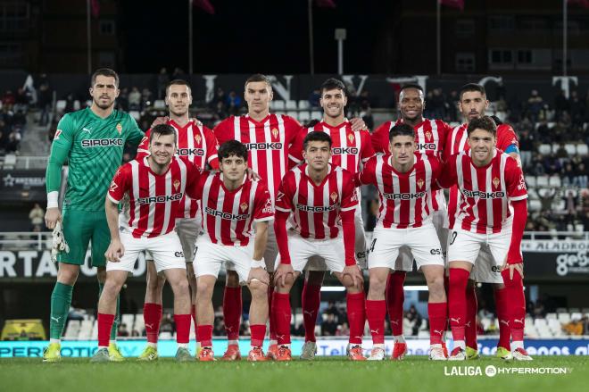 Once del Sporting en Cartagonova (Foto: LALIGA).