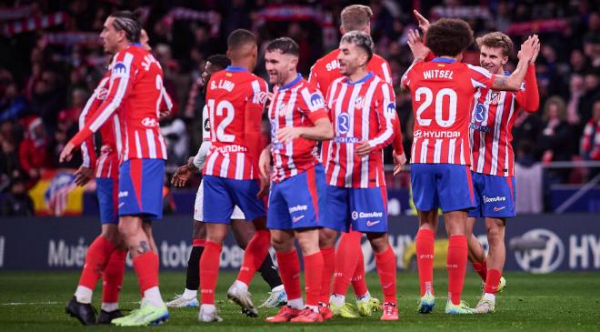 El Atlético de Madrid celebra la remontada ante el Sevilla (Cordon Press)