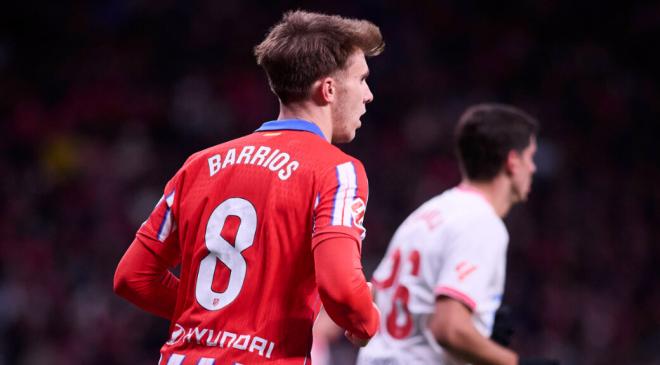 Pablo Barrios, en el partido frente al Sevilla (Cordon Press)