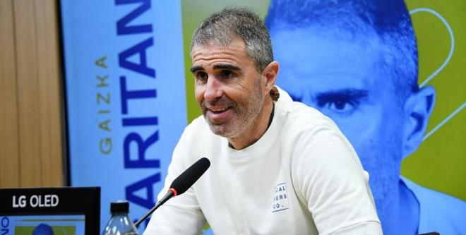 Gaizka Garitano en su presentación con el Cádiz CF (Foto: Cádiz CF).