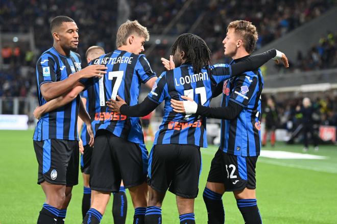 El Atalanta celebrando un gol en la Serie A (Cordon Press)