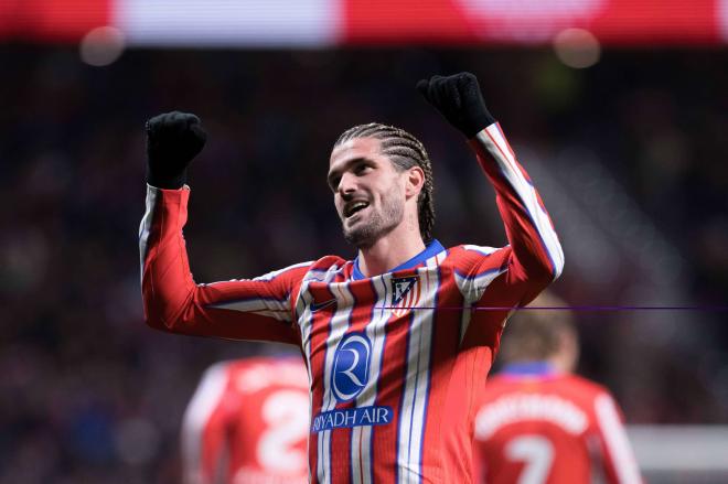 Rodrigo De Paul celebrando su gol con el Atlético (Cordon Press)