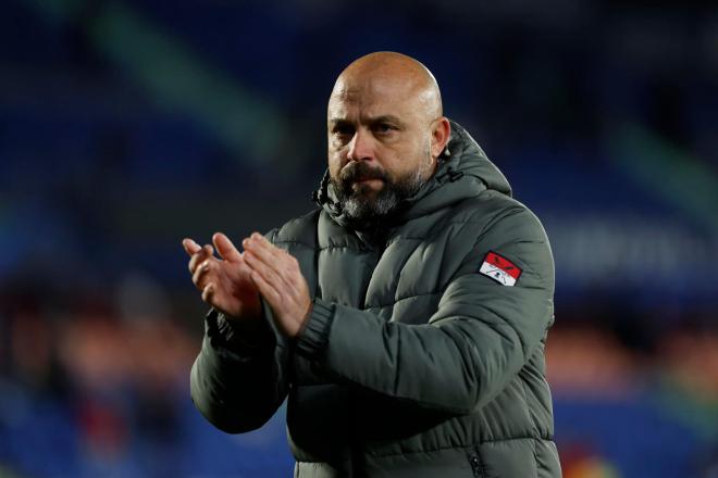 Manolo González, después de perder en el Getafe-Espanyol (Foto: EFE).