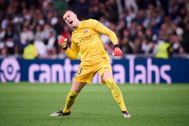 Iñaki Peña celebrando en el Clásico (Cordon Press)