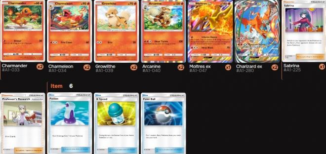 La aparición de Arcanine destaca en los decks de fuego.