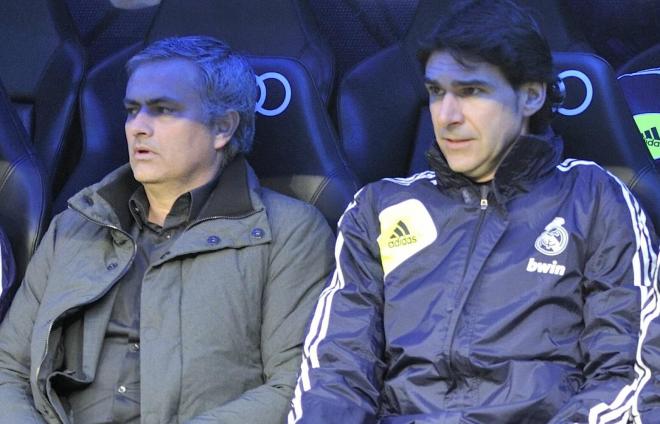 José Mourinho y Aitor Karanka, durante su etapa en el Real Madrid (Foto: CordonPress).