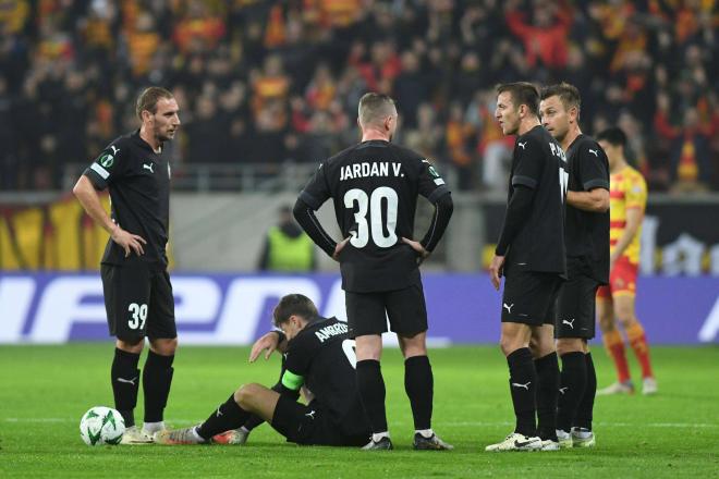 Los jugadores del Petrocub, en competición europea (Foto: Cordon Press).